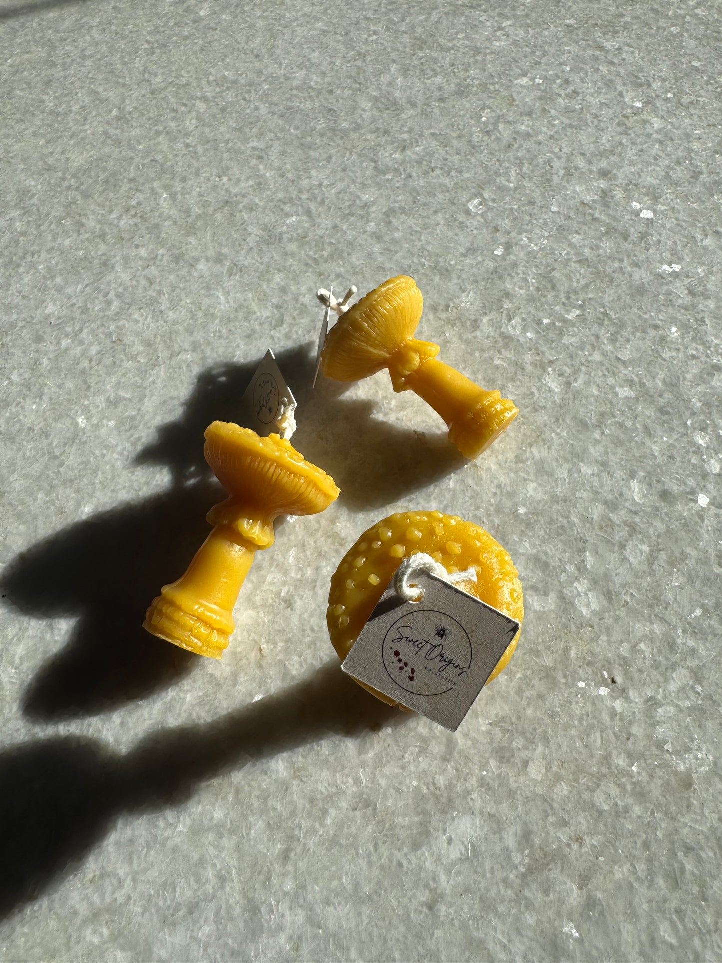 Beeswax Candle :: Amanita Mushroom, Mini