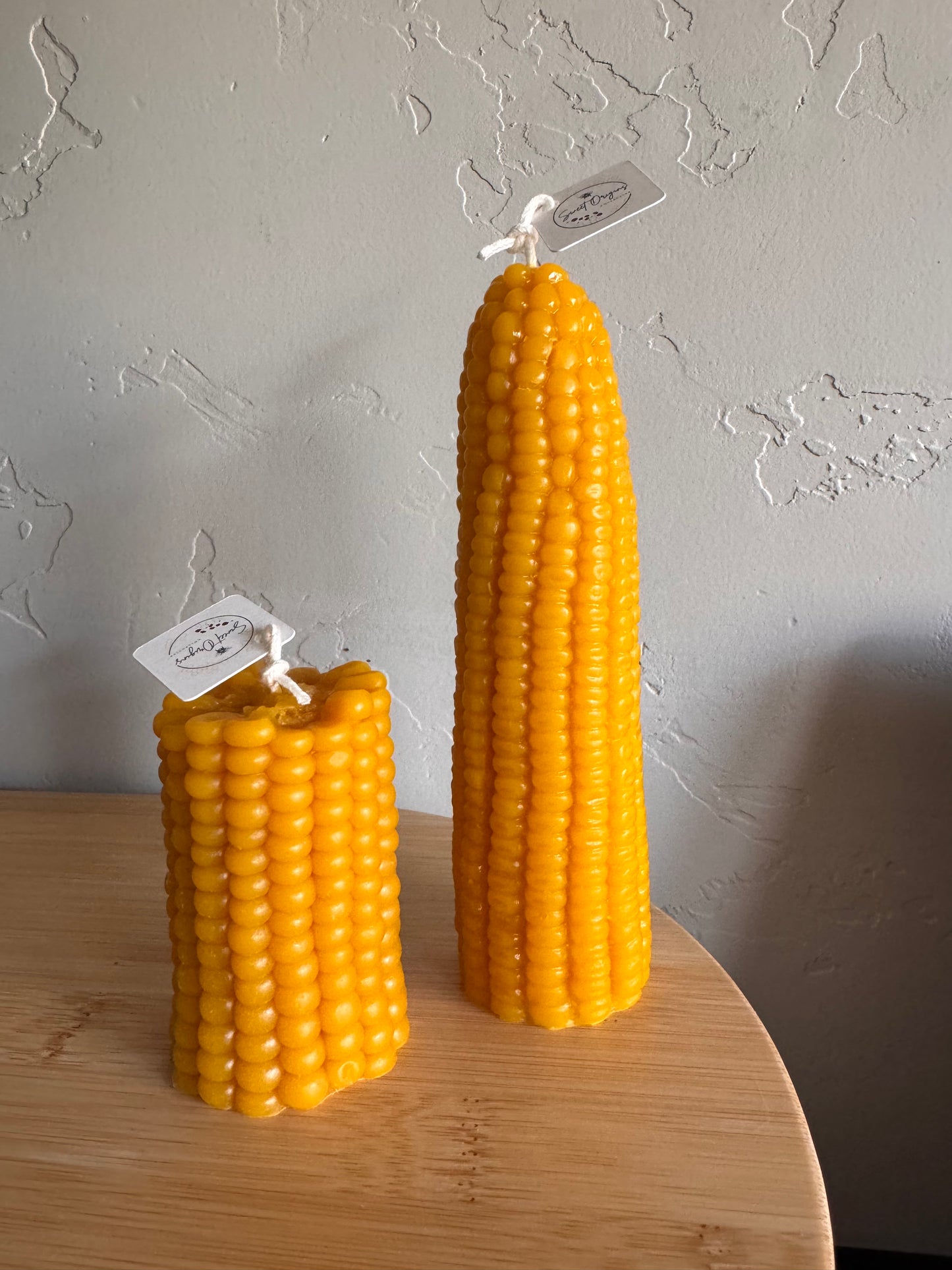 Beeswax Candle :: Corncob