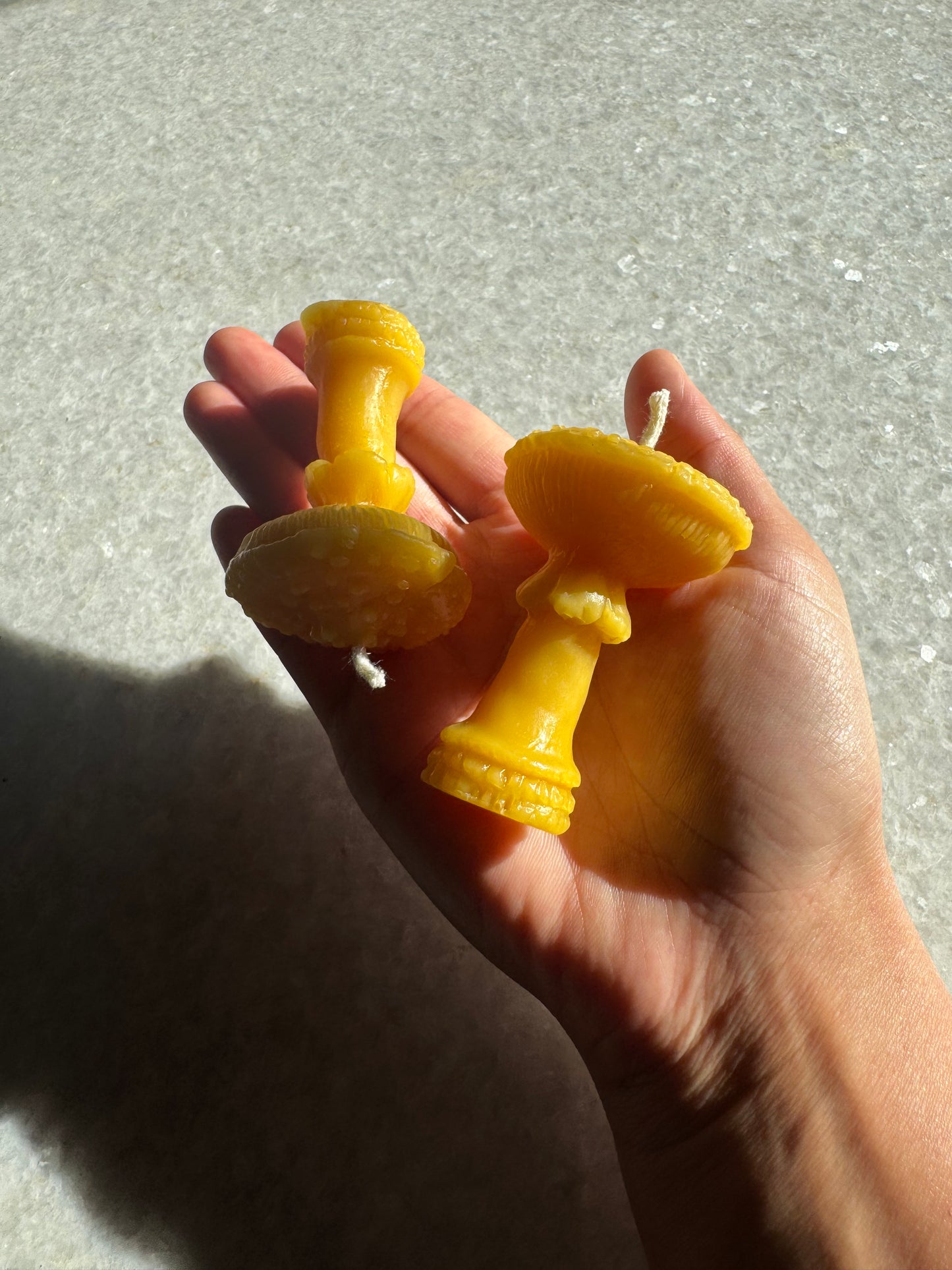 Beeswax Candle :: Amanita Mushroom, Mini