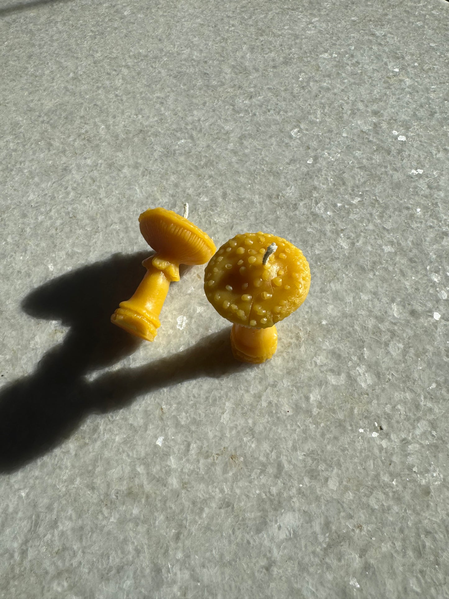 Beeswax Candle :: Amanita Mushroom, Mini