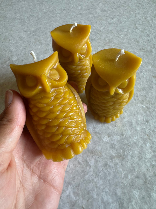 Beeswax Candle :: Owl