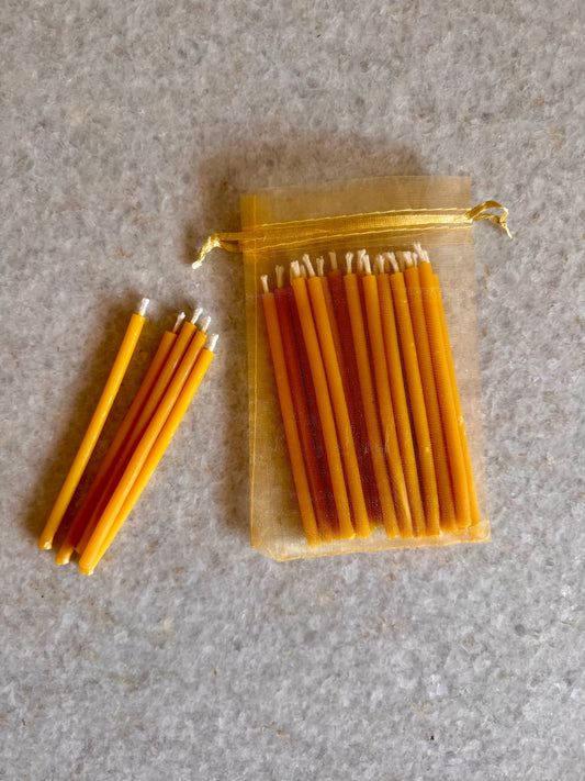 Beeswax Candle :: Birthday 20 Pack