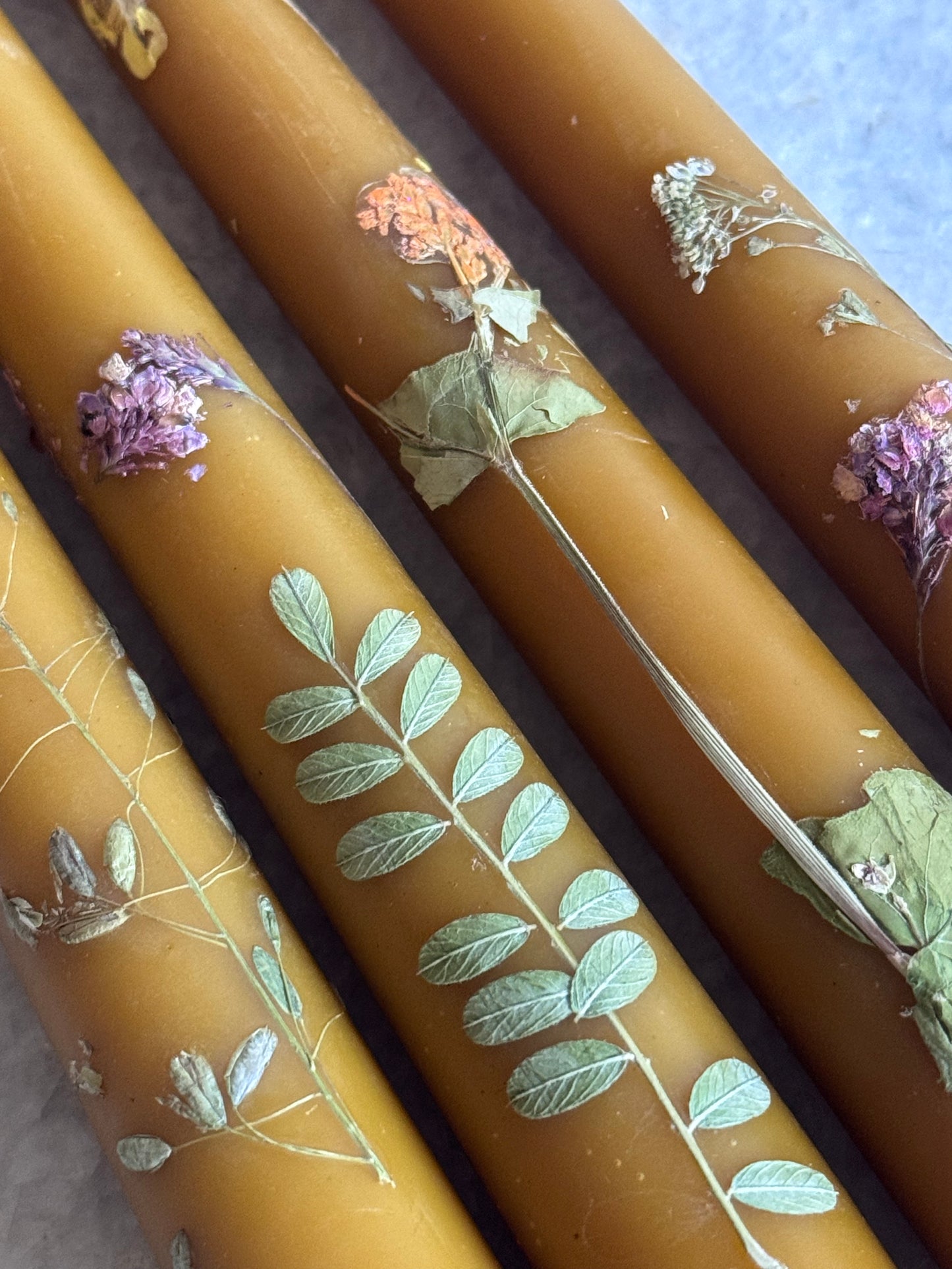 Beeswax Candle :: Botanical Taper