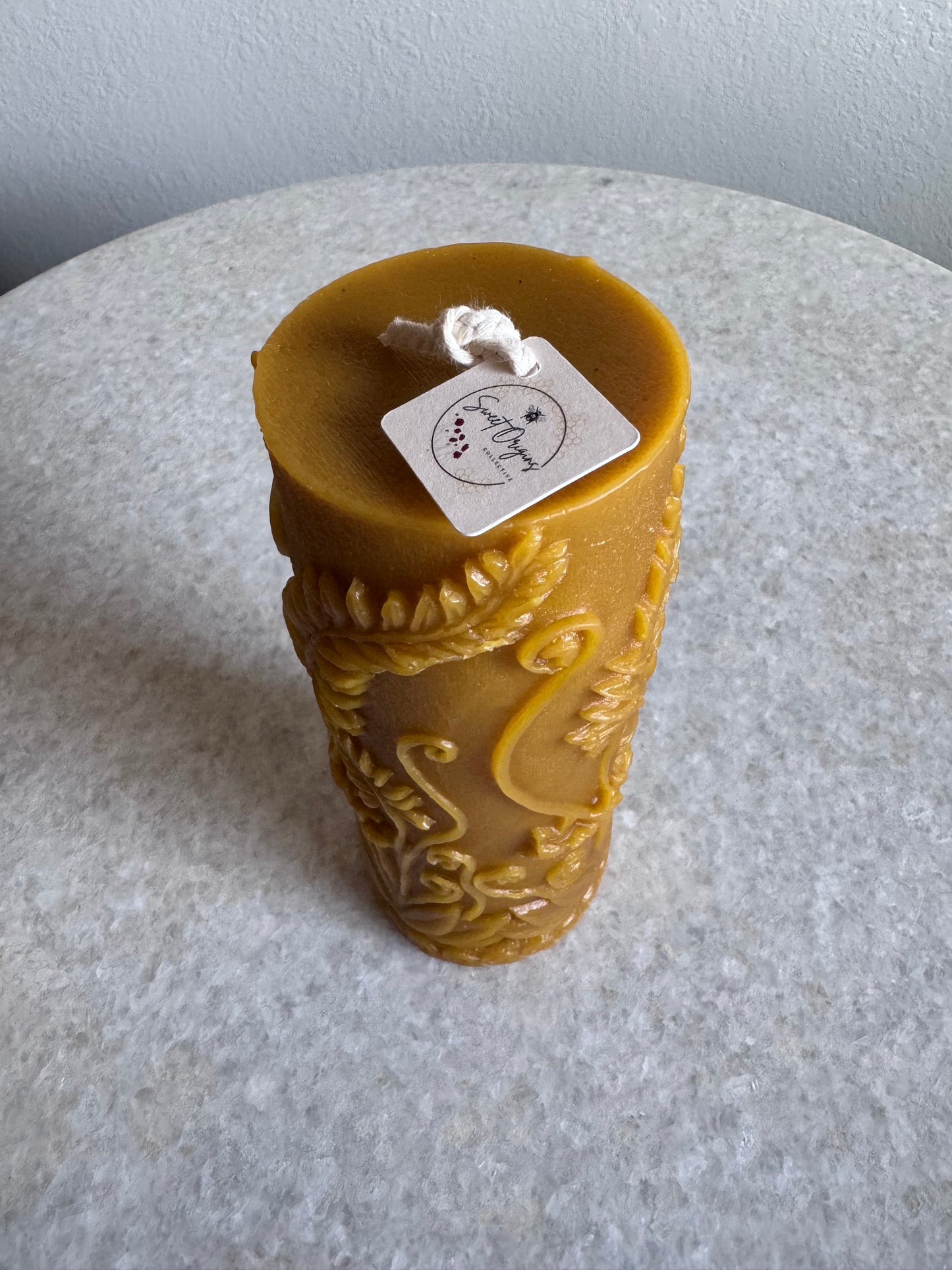 Beeswax Candle :: Fern Pillar