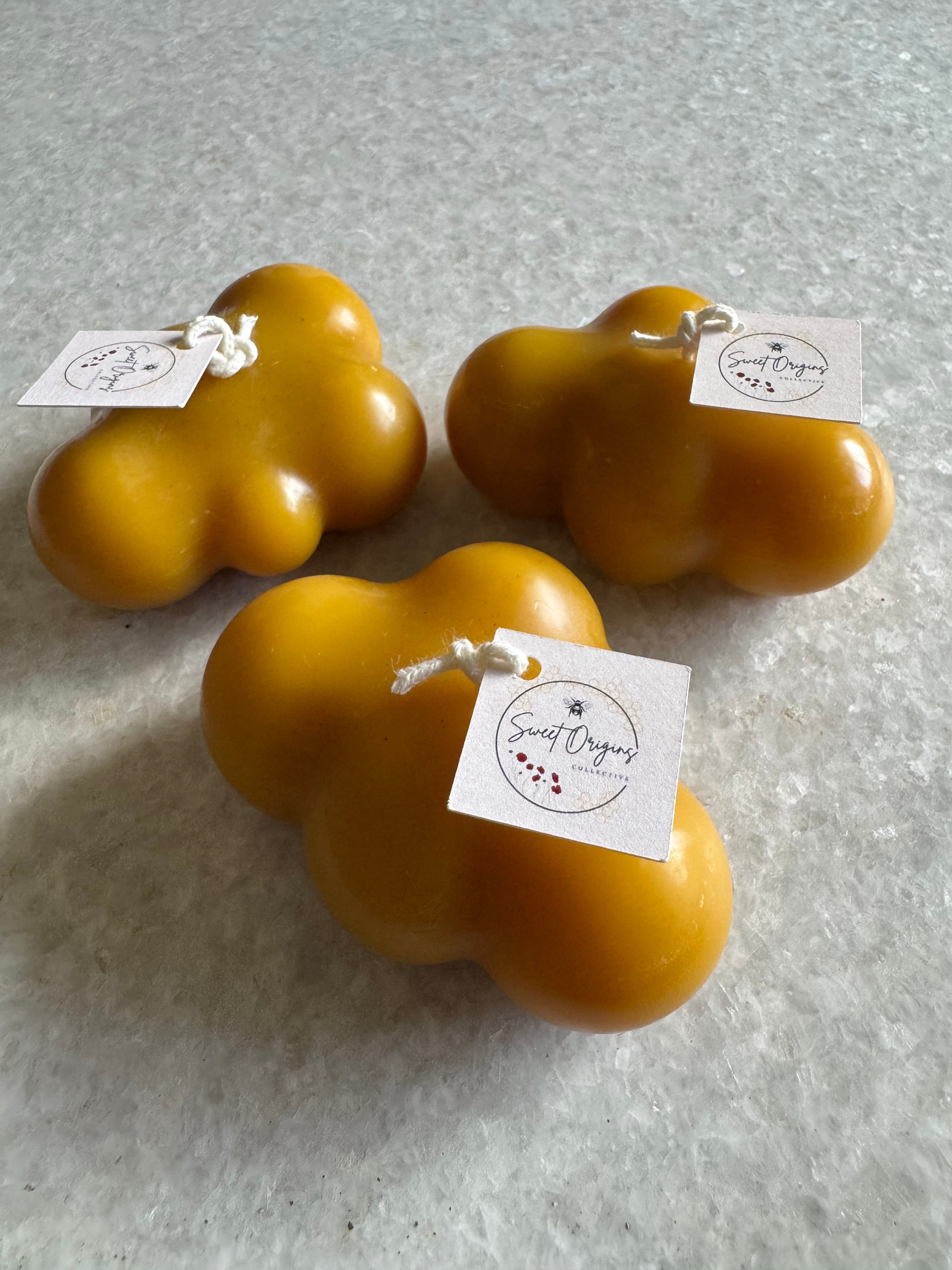 Beeswax Candle :: Cloud – Sweet Origins Collective