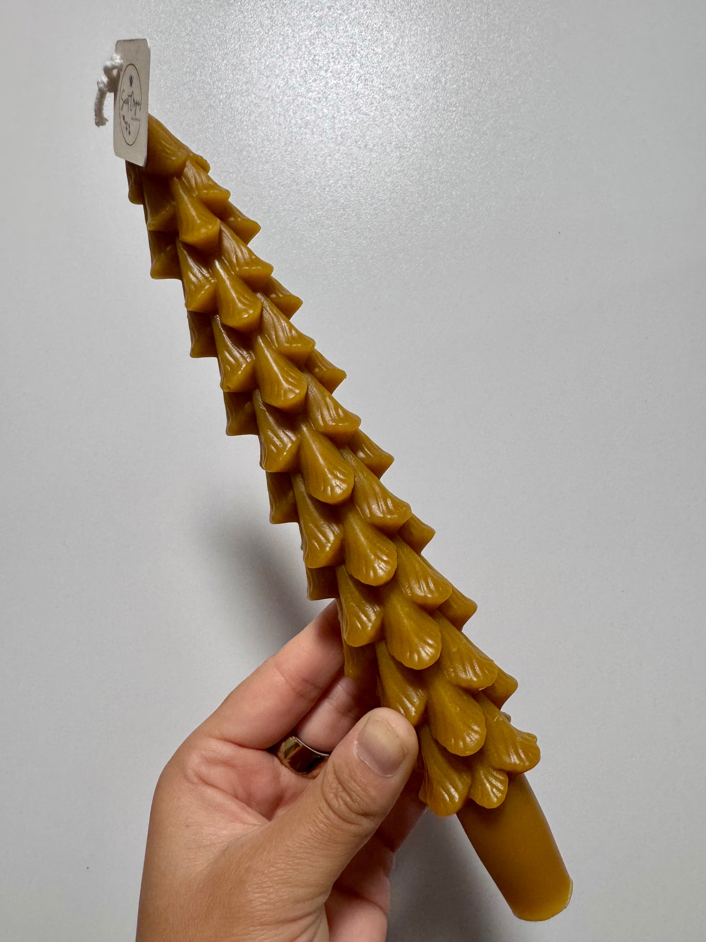 Beeswax Candle :: Pine Tree Taper