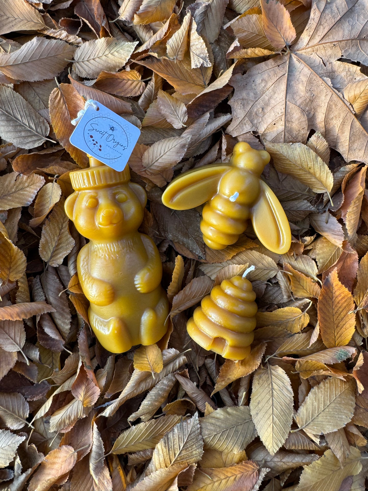 Beeswax Candle :: Honey Bear