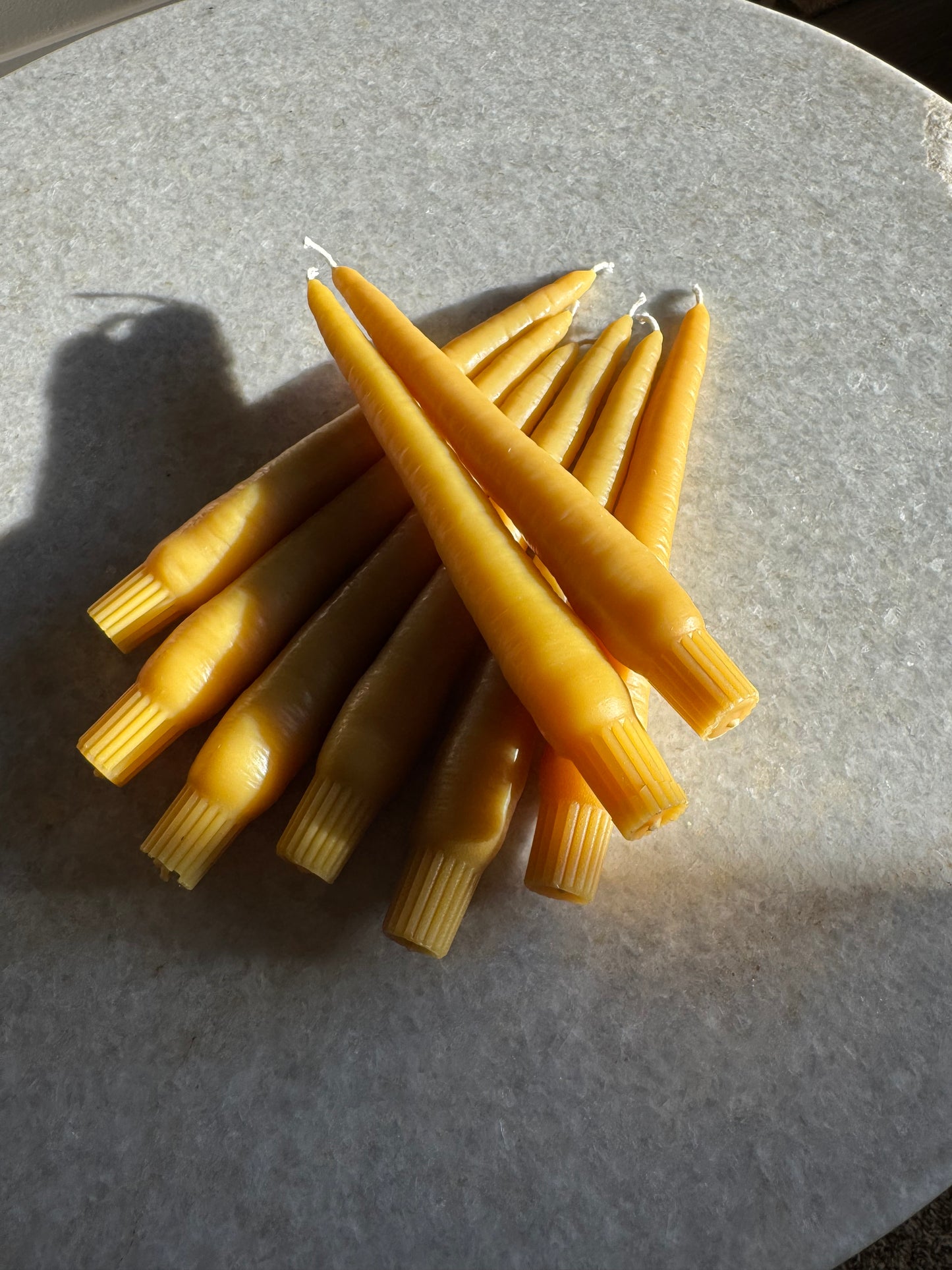 Beeswax Candle :: Carrot Taper 8.5”