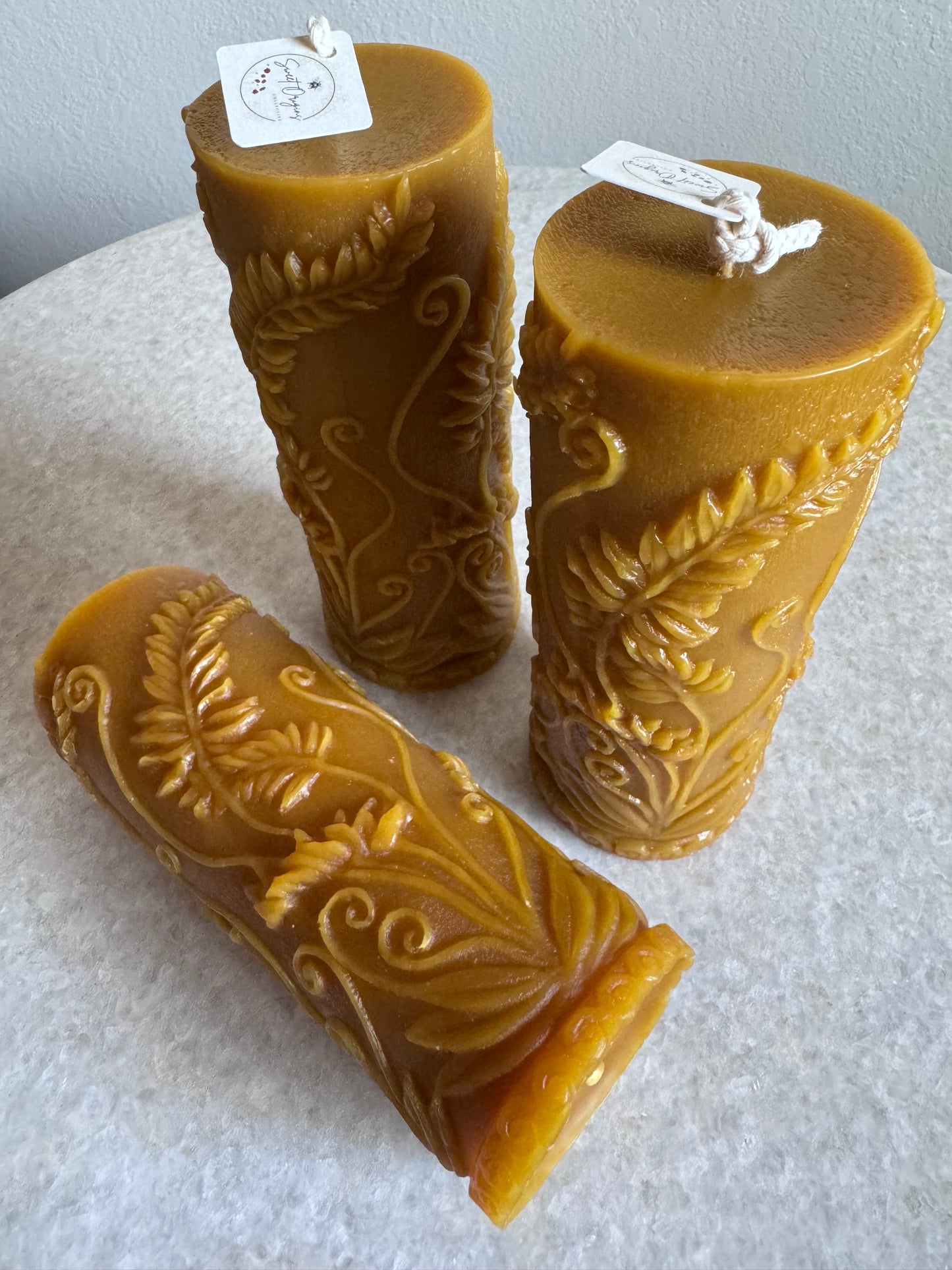 Beeswax Candle :: Fern Pillar