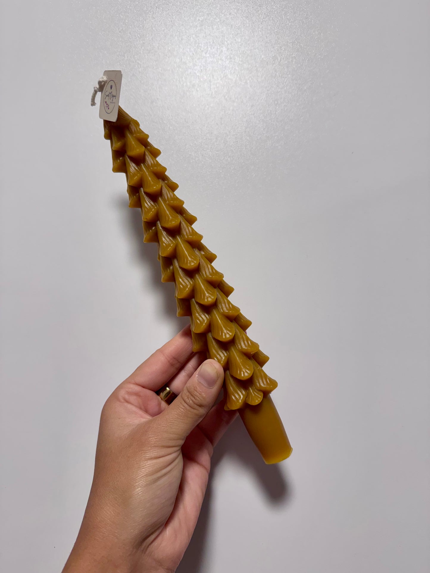 Beeswax Candle :: Pine Tree Taper